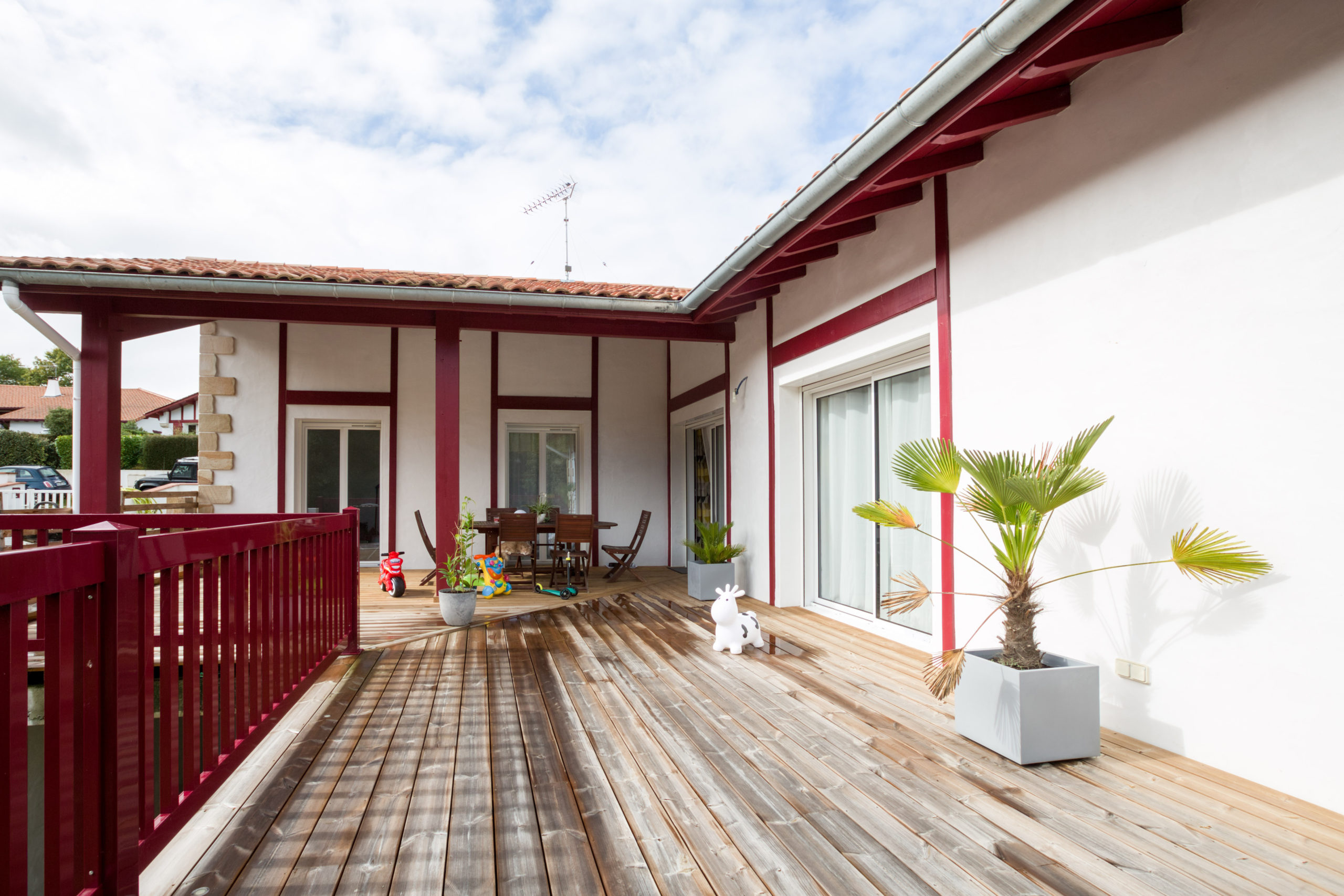 Atelier Plurielles Architectures - Maison Basque à Briscous - terrasse